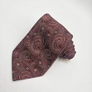 Brioni Brown Black  Paisley Silk Tie NWT